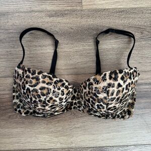 Victoria’s Secret Pink Leopard Print Push-Up Bra